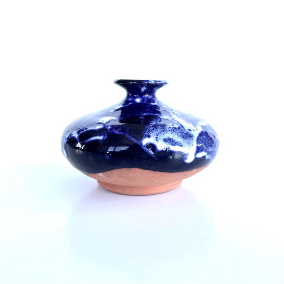 Decorative Glazed Ceramic Vase - Picture 2 of 9
